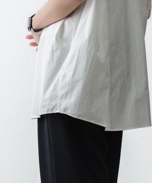ATTACHMENT(アタッチメント)の「140/2 ギザブロード S/S SHIRT / 140/2 GIZA BROAD S/S SHIRT(シャツ/ブラウス・メンズ・ブラック/ホワイト/ライトオレンジ系・2/1/3/4)」の12枚目の写真