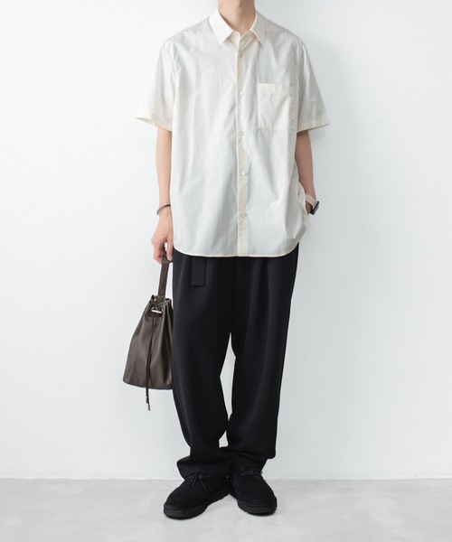 ATTACHMENT(アタッチメント)の「140/2 ギザブロード S/S SHIRT / 140/2 GIZA BROAD S/S SHIRT(シャツ/ブラウス・メンズ・ブラック/ホワイト/ライトオレンジ系・2/1/3/4)」の13枚目の写真