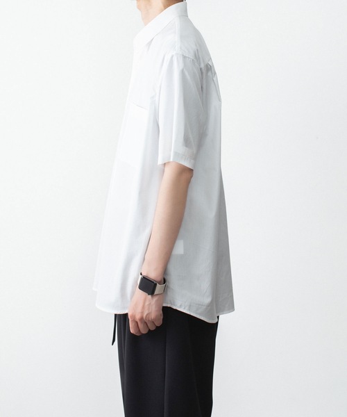 ATTACHMENT(アタッチメント)の「140/2 ギザブロード S/S SHIRT / 140/2 GIZA BROAD S/S SHIRT(シャツ/ブラウス・メンズ・ブラック/ホワイト/ライトオレンジ系・2/1/3/4)」の16枚目の写真