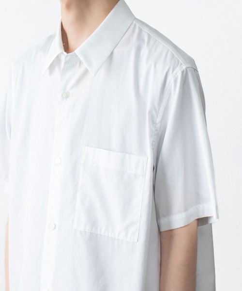 ATTACHMENT(アタッチメント)の「140/2 ギザブロード S/S SHIRT / 140/2 GIZA BROAD S/S SHIRT(シャツ/ブラウス・メンズ・ブラック/ホワイト/ライトオレンジ系・2/1/3/4)」の19枚目の写真