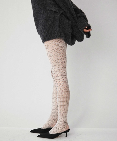 Eyelet Lace Knit Tights / アイレットレースニットタイツ（タイツ