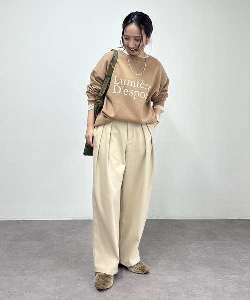 PUAL CE CIN(ピュアルセシン)の「【@sein___000企画】ジャガードロゴ2WAYニットプルオーバー(ニット/セーター・レディース・グレー/ブラウン/ベージュ・FREE)」の5枚目の写真