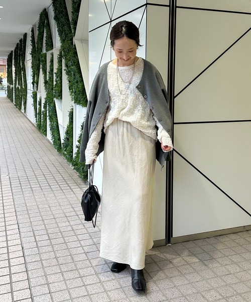 PUAL CE CIN(ピュアルセシン)の「【@sein___000企画】ジャガードロゴ2WAYニットプルオーバー(ニット/セーター・レディース・グレー/ブラウン/ベージュ・FREE)」の8枚目の写真