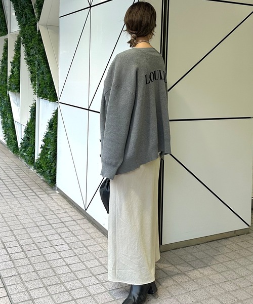 PUAL CE CIN(ピュアルセシン)の「【@sein___000企画】ジャガードロゴ2WAYニットプルオーバー(ニット/セーター・レディース・グレー/ブラウン/ベージュ・FREE)」の9枚目の写真