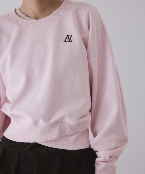 ADAM ET ROPE'(アダムエロペ)の「【サステナブル】パフスリーブスウェット(スウェット・レディース・ライトグレー/ダークブラウン/ピンク・FREE)」の9枚目の写真