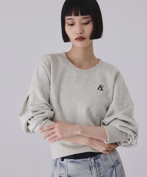 ADAM ET ROPE'(アダムエロペ)の「【サステナブル】パフスリーブスウェット(スウェット・レディース・ライトグレー/ダークブラウン/ピンク・FREE)」の12枚目の写真