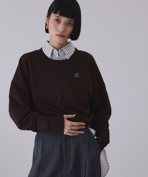 ADAM ET ROPE'(アダムエロペ)の「【サステナブル】パフスリーブスウェット(スウェット・レディース・ライトグレー/ダークブラウン/ピンク・FREE)」の14枚目の写真