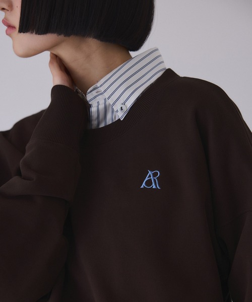 ADAM ET ROPE'(アダムエロペ)の「【サステナブル】パフスリーブスウェット(スウェット・レディース・ライトグレー/ダークブラウン/ピンク・FREE)」の16枚目の写真