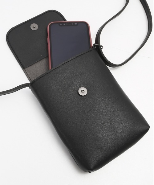 BACKYARD FAMILY（バックヤードファミリー）の「スマホポーチ ショルダーバッグ クラシックタイプ kmini249（ショルダーバッグ・レディース・ブラウン/ダークグレー/カーキ/ブラック・FREE）」の11枚目の写真