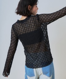 WHYTO.（ホワイト）の「「WHYTO. / ホワイト」フレアスリーブレースブラウス（シャツ/ブラウス）」