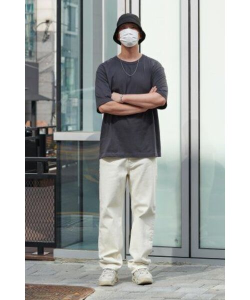 MUSINSA STANDARD（ムシンサスタンダード）の「リラックスフィットクルーネックTシャツ[ダークグレー]（Tシャツ/カットソー・メンズ・その他・MEDIUM/LARGE/X-LARGE/XX-LARGE/XXX-LARGE/SMALL）」の12枚目の写真