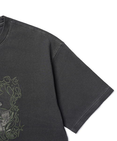 GAKKAI UNIONS（ガッカイユニオンズ）の「フェスタ ピグメント 半袖 Tシャツ チャコール（Tシャツ/カットソー・レディース・その他・MEDIUM/LARGE）」の4枚目の写真