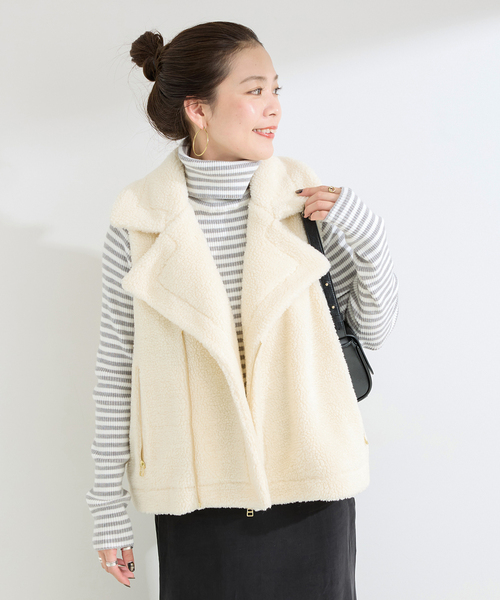 ✨美品・人気✨THE RERACS ボアベスト 38 白 日本製 ✨美品・人気✨THE RERACS ボアベスト 38 白 日本製 - メルカリ