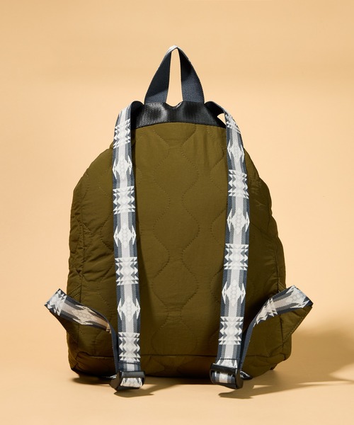 PENDLETON（ペンドルトン）の「【 PENDLETON / ペンドルトン 】キルティングナップサック（バックパック/リュック・レディース・ブラック/オリーブ・FREE）」の7枚目の写真