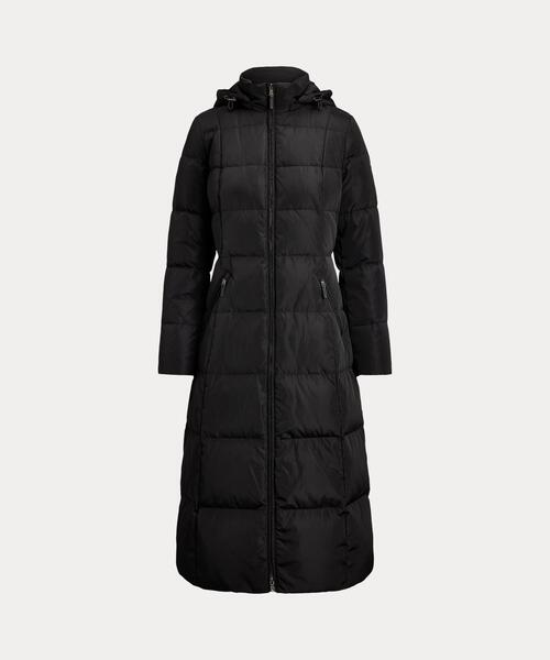 セール】フーデッド ダウン モックネック コート（ダウンジャケット