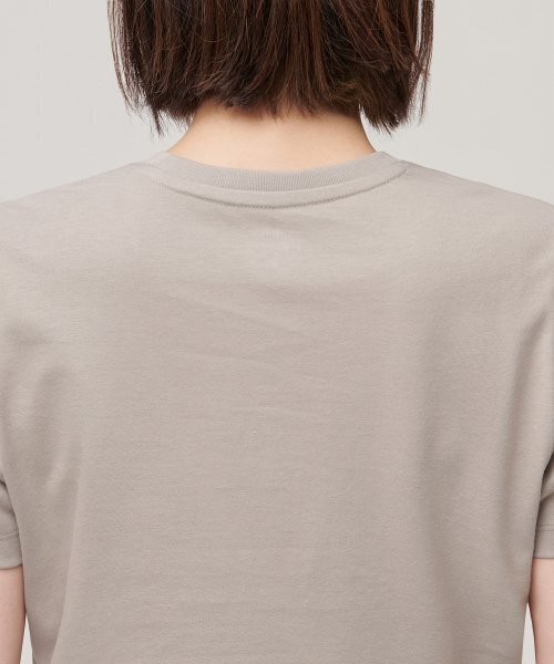 MUSINSA STANDARD WOMAN（ムシンサスタンダードウーマン）の「[クールタンダード] ウィメンズ クルーネック クロップTシャツ [マッシュルーム]（Tシャツ/カットソー・レディース・その他・SMALL/MEDIUM/LARGE/X-SMALL/X-LARGE）」の8枚目の写真