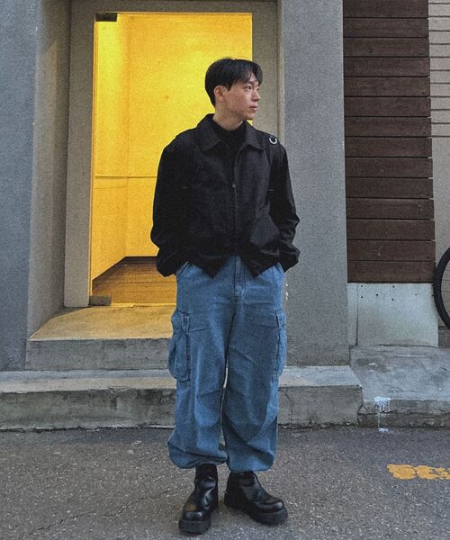 MUSINSA STANDARD（ムシンサスタンダード）の「コットンミニマルブルゾンジャケット[ブラック]（ブルゾン・メンズ・その他・XX-LARGE/LARGE/MEDIUM/X-LARGE）」の4枚目の写真