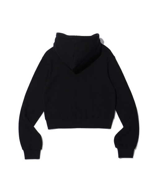 YOUHEE（ユヒ）の「FLOWER CORSAGE HOODIE ZIP-UP BLACK（パーカー・レディース・その他・FREE）」の3枚目の写真