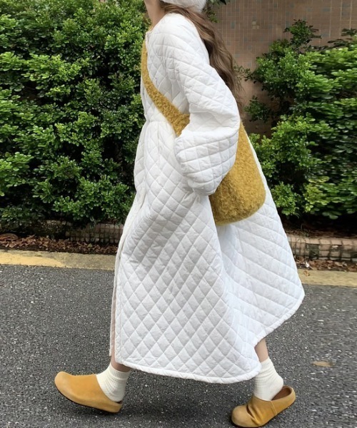 キルティングロングワンピース（ワンピース）｜Diosfront（ディオス