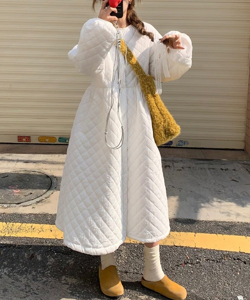 キルティングロングワンピース（ワンピース）｜Diosfront（ディオス