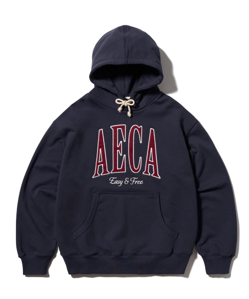 AECA(エイカ)の「AECA SYMBOL FELT HOODIE-NAVY(パーカー・レディース・その他・X-LARGE/SMALL/MEDIUM/LARGE)」の5枚目の写真