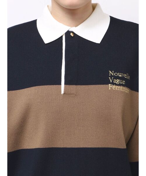 TONAL(トーナル)の「ラガーエンブロイダリーニット(ニット/セーター・レディース・ネイビー/ベージュ/ブラウン・MEDIUM)」の13枚目の写真