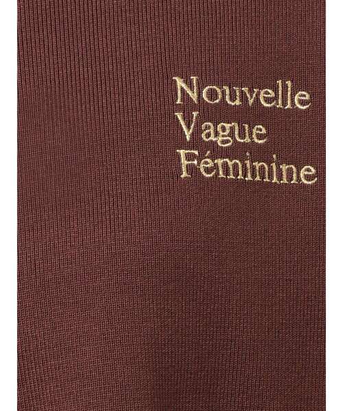 TONAL(トーナル)の「ラガーエンブロイダリーニット(ニット/セーター・レディース・ネイビー/ベージュ/ブラウン・MEDIUM)」の18枚目の写真