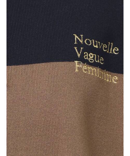 TONAL(トーナル)の「ラガーエンブロイダリーニット(ニット/セーター・レディース・ネイビー/ベージュ/ブラウン・MEDIUM)」の20枚目の写真