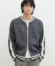 ジップアップ ニットジャケット」に該当するトップスファッション通販