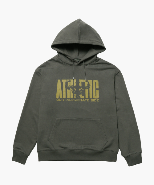 HDEX（エイチデックス）の「アスレチックフードパーカー (スモーキーブラウン)（パーカー・メンズ・ブラウン・MEDIUM/LARGE）」の2枚目の写真