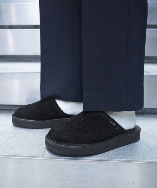 suicoke(スイコック)の「SUICOKE/スイコック スエードミュール FW25-006-01/02(スリッポン・レディース・ブラック/ベージュ・23cm/23.5cm/24cm)」の6枚目の写真