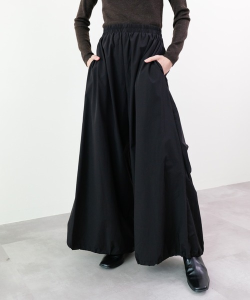 DOLLUPOOPS（ドールアップウップス）の「バルーンシルエットタフタパンツ（その他パンツ・レディース・ブラック/ライトベージュ/カーキ・FREE）」の2枚目の写真