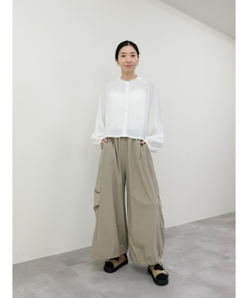 DOLLUPOOPS（ドールアップウップス）の「バルーンシルエットタフタパンツ（その他パンツ・レディース・ブラック/ライトベージュ/カーキ・FREE）」の6枚目の写真