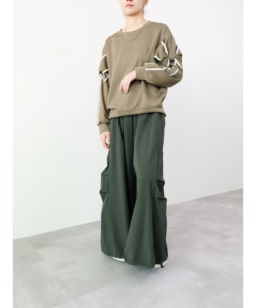 DOLLUPOOPS（ドールアップウップス）の「バルーンシルエットタフタパンツ（その他パンツ・レディース・ブラック/ライトベージュ/カーキ・FREE）」の11枚目の写真