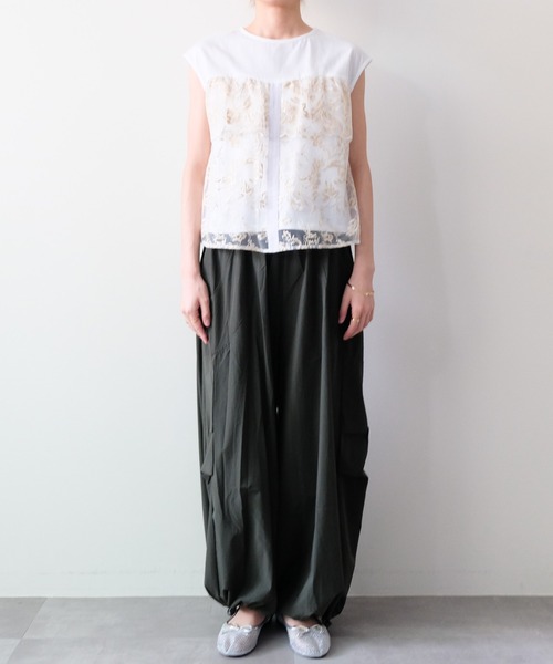 DOLLUPOOPS(ドールアップウップス)の「バルーンシルエットタフタパンツ(その他パンツ・レディース・ブラック/ライトベージュ/カーキ・FREE)」の15枚目の写真