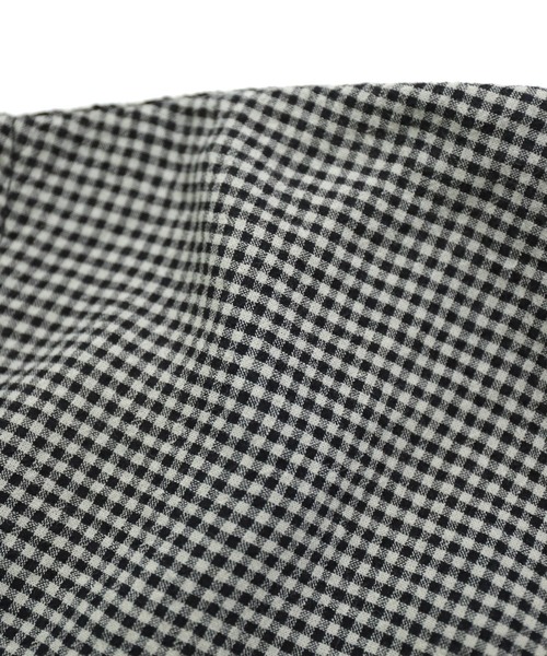 Brocante（ブロカント）の「[Brocante / ブロカント] 綿麻ギンガムチェック デフォルメカバーオール（カバーオール・レディース・ベージュ×ブラック/ブラック×グレー・2）」の8枚目の写真