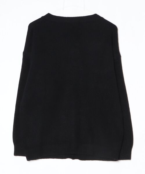 【ご確認用】ブラック カーディガン 長袖 ボタン付き② 多釦ショート丈ニットカーディガン（カーディガン/ボレロ）｜rps