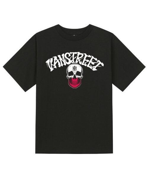 KAN6312(カン6312)の「KTB0165 レタリングカクテルスカル半袖Tシャツ - ブラック(Tシャツ/カットソー・メンズ・その他・MEDIUM/LARGE/X-LARGE/SMALL)」の1枚目の写真