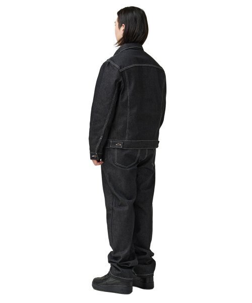 LAUGHER（ラファー）の「[ノンフェイド] トラッカーデニムジャケット - ブラック（デニムジャケット・レディース・その他・LARGE/MEDIUM/X-LARGE）」の3枚目の写真
