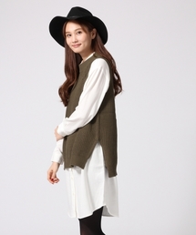 GLOBAL WORK | 【セットアイテム】ベストシャツワンピース１６ＳＳ/709000(ワンピース)