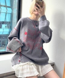 エルボーパッチニット