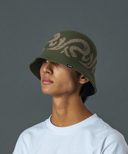 XLARGE（エクストララージ）の「KNIT BUCKET HAT（ハット・メンズ・ブラック/オリーブ/グレー・M/L）」の4枚目の写真