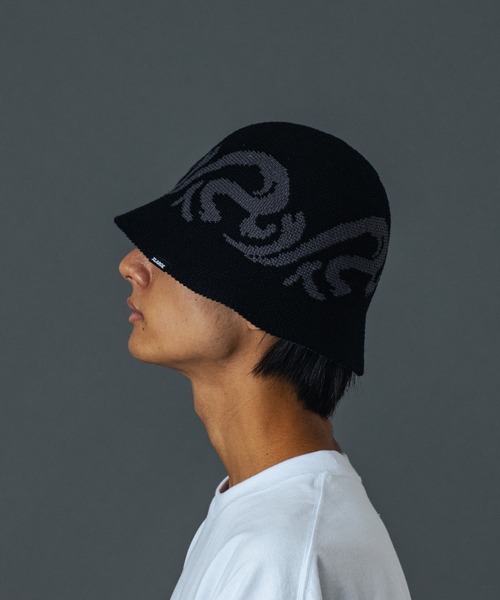 XLARGE（エクストララージ）の「KNIT BUCKET HAT（ハット・メンズ・ブラック/オリーブ/グレー・M/L）」の8枚目の写真
