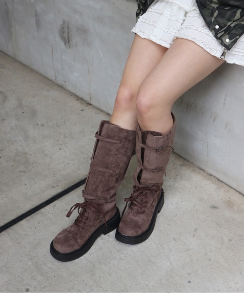 tinkerend(ティンカーエンド)の「Grunge Engineer Boots / グランジエンジニアブーツ(ブーツ・レディース・ブラウン/ブラック・24/23.5/24.5)」の4枚目の写真