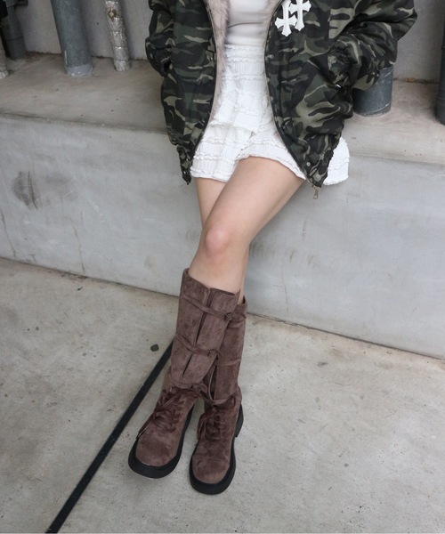 tinkerend(ティンカーエンド)の「Grunge Engineer Boots / グランジエンジニアブーツ(ブーツ・レディース・ブラウン/ブラック・24/23.5/24.5)」の6枚目の写真