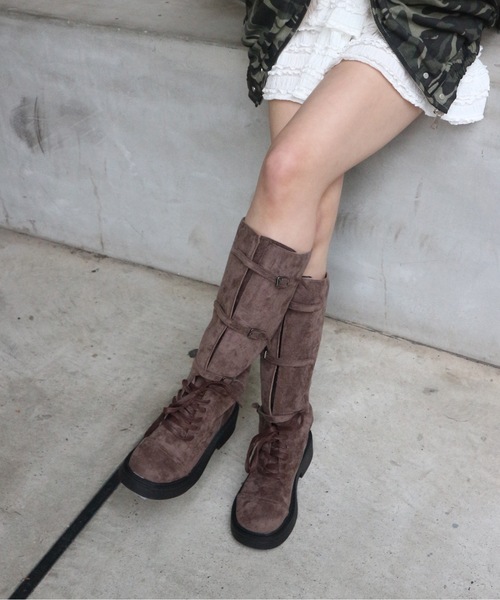 tinkerend(ティンカーエンド)の「Grunge Engineer Boots / グランジエンジニアブーツ(ブーツ・レディース・ブラウン/ブラック・24/23.5/24.5)」の7枚目の写真