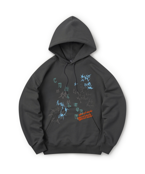 CAMEL WORK(キャメルワーク)の「イーストトゥウェスト フードパーカー(チャコール)(パーカー・メンズ・その他・MEDIUM/LARGE/X-LARGE)」の2枚目の写真