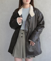 31 Sons de mode | フェイクレザーファーミドルジャケット(その他アウター)