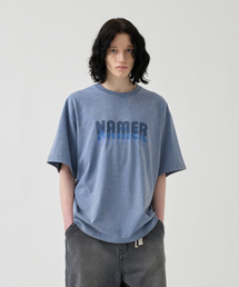 NAMERCLOTHING（ネイマークローディング）の「SHADOW TYPO T-SHIRTS ASH BLUE（Tシャツ/カットソー）」