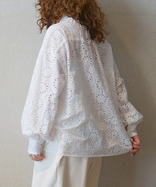 journal standard luxe Lダンガリーハイネックパフスリーブ journal